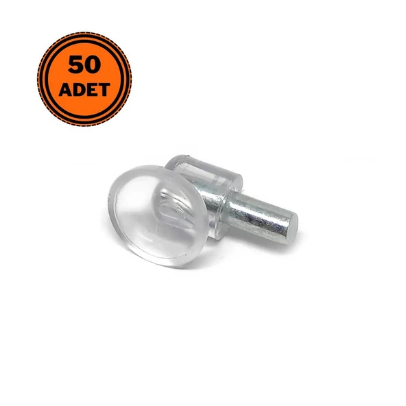 50 Adet Pvc Vantuzlu Raf Pimi 5 mm ürün görseli 1