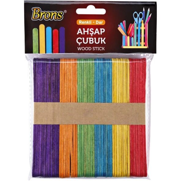 Brons Ahşap Çubuk Renkli Geniş BR-903 ürün görseli 1