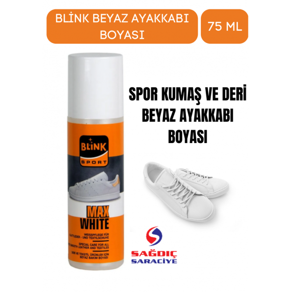 Blinksport Max White Beyaz Spor, Deri Ve Kumaş Ayakkabı Boyası SAGDCB030 ürün görseli 1