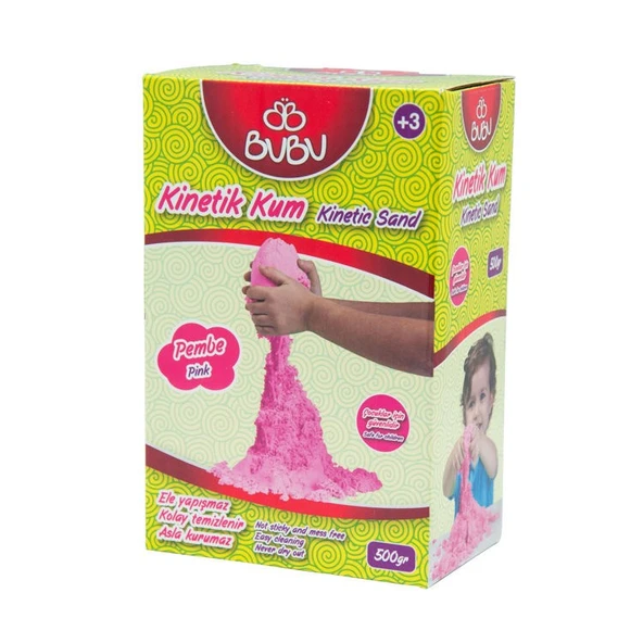 BuBu Kinetik Kum 500 gr. Pembe ürün görseli 1