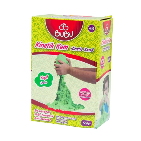 BuBu Kinetik Kum 500 gr. Yeşil ürün görseli 1