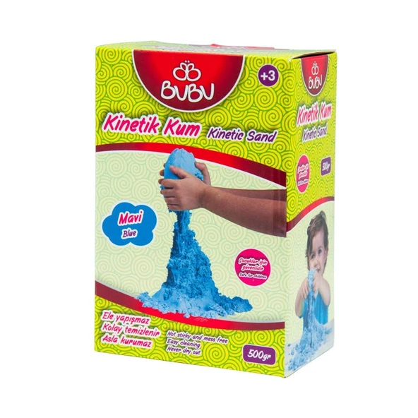 BuBu Kinetik Kum 500 gr. Mavi ürün görseli 1