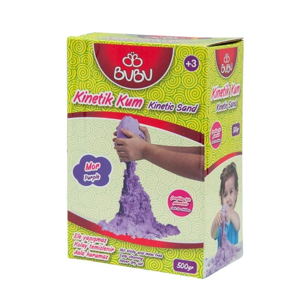 BuBu Kinetik Kum 500 gr. Mor ürün görseli 1