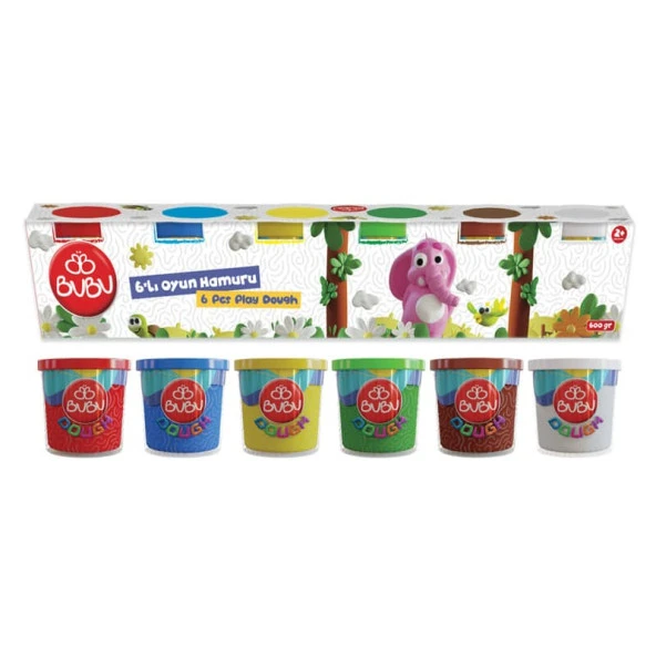 Bubu Oyun Hamuru 6 Renk 600 gr ürün görseli 1
