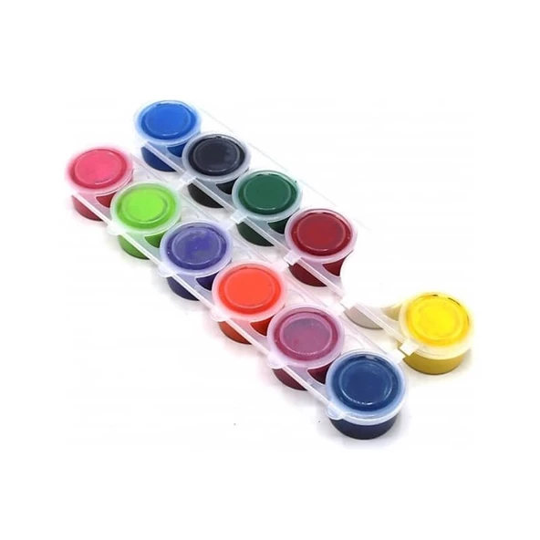 Bubu Parmak Boyası 12 Renk x 20 ml. Birleşik Pot ürün görseli 1