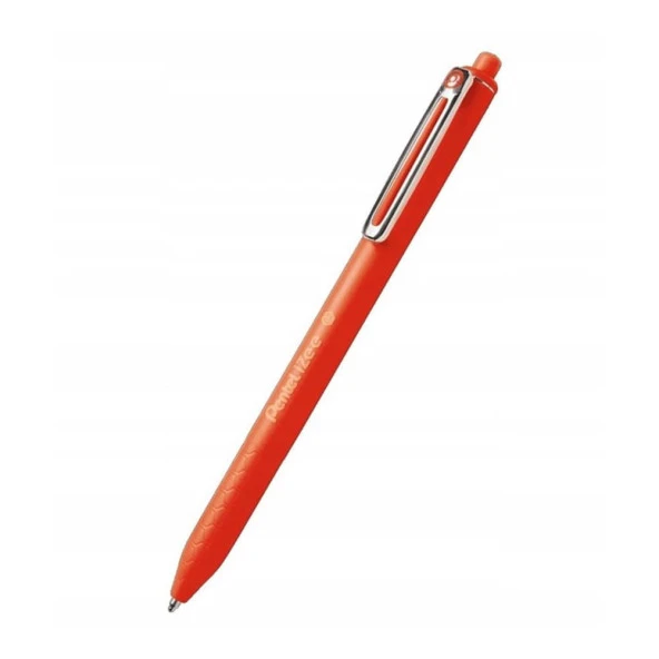 Pentel iZee Yağ Bazlı Mekanizmalı Roller Kalem 0.7 mm Kırmızı BX467-B ürün görseli 1