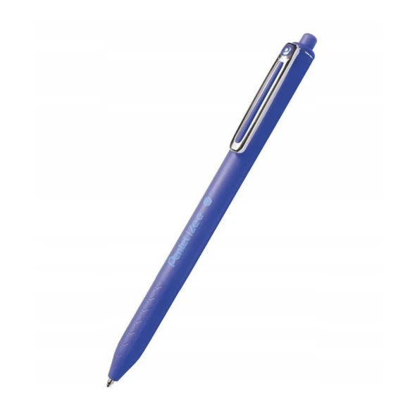Pentel iZee Yağ Bazlı Mekanizmalı Roller Kalem 0.7 mm Mavi BX467-C ürün görseli 1