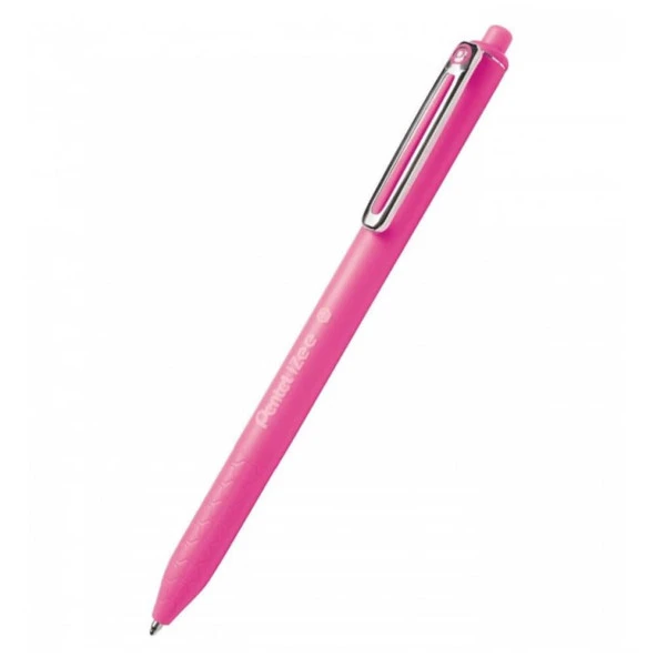 Pentel iZee Yağ Bazlı Mekanizmalı Roller Kalem 0.7 mm Pembe BX467-P ürün görseli 1
