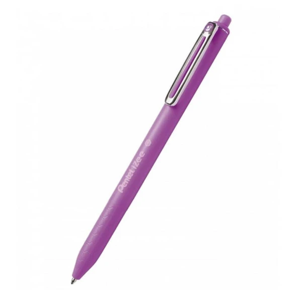 Pentel iZee Yağ Bazlı Mekanizmalı Roller Kalem 0.7 mm Mor BX467-V ürün görseli 1