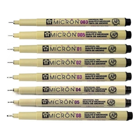 Sakura Pigma Micron Çizim Kalemi 8li Set ürün görseli 1