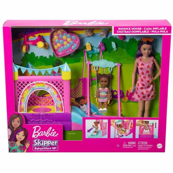 Barbie Bebek Bakıcısı Skipper Oyun Evi Seti Bebek Bakıcısı Skipper Salıncak ve Aksesuarlarıyla ürün görseli 1