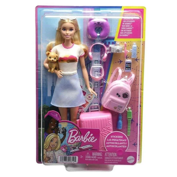 Barbie Seyahatte Bebeği Ve Aksesuarları ürün görseli 1
