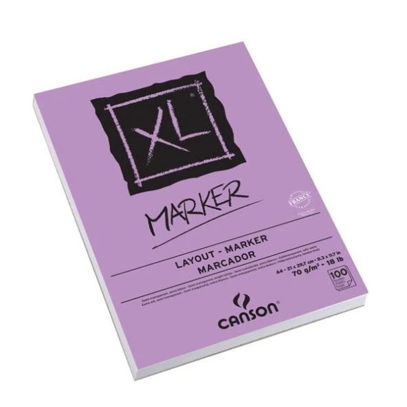 Canson XL Marker Pad A4 70 gr. 100 Sayfa ürün görseli 1