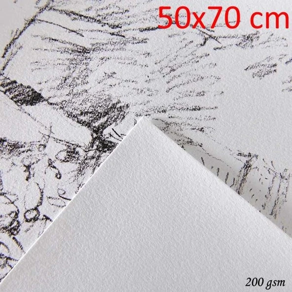 Canson 1557 Dessin JA Beyaz Resim/Çizim Kağıdı 200 gr. 50x70 cm. 10 Adet ürün görseli 1