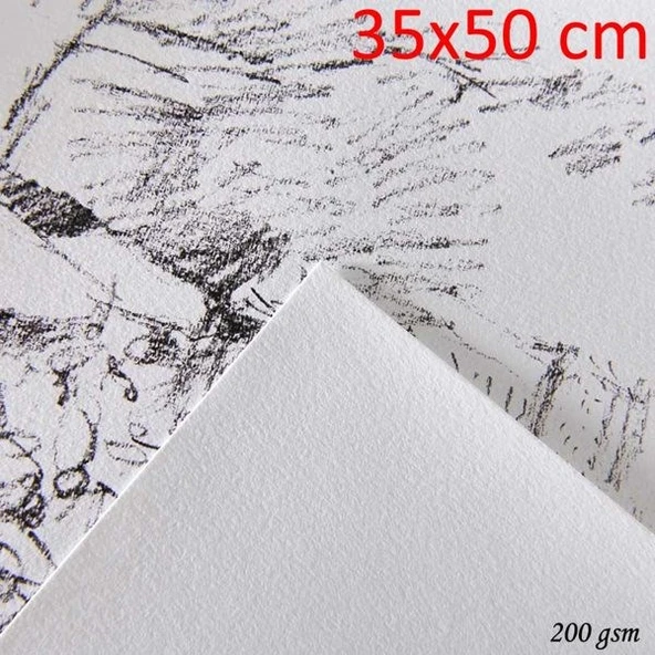 Canson 1557 Dessin JA Beyaz Resim/Çizim Kağıdı 200 gr. 35x50 cm. 10 Adet ürün görseli 1
