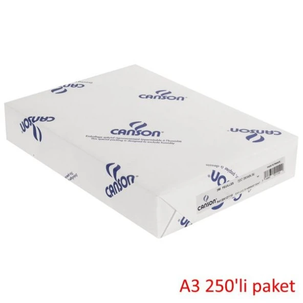 Canson 1557 Dessin JA Beyaz Resim/Çizim Kağıdı 200 gr. A3 250li Paket ürün görseli 1