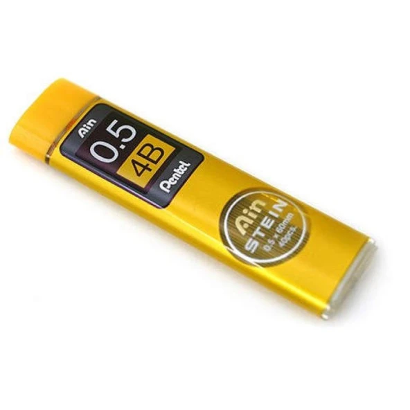 Pentel Ain Stein Min (Mekanik Kurşun Kalem Ucu) 0.5 mm 4B 40lı Tüp ürün görseli 1