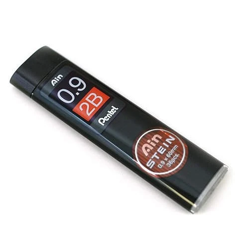 Pentel Ain Stein Min (Mekanik Kurşun Kalem Ucu) 0.9 mm 2B 36lı Tüp ürün görseli 1