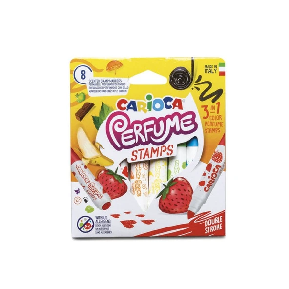 Carioca Perfume Stamp Kokulu Damgalı Keçeli Boya Kalemi 12li Jumbo Uç ürün görseli 1