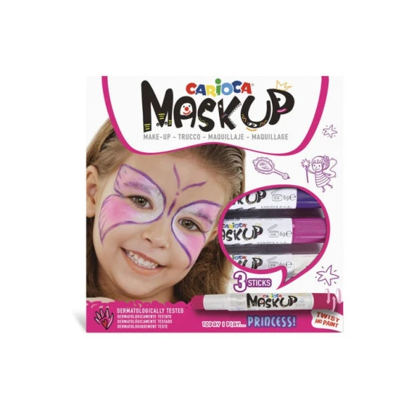 Carioca Yüz Boyası 6 gr. 3 Renk PRINCESS ürün görseli 1