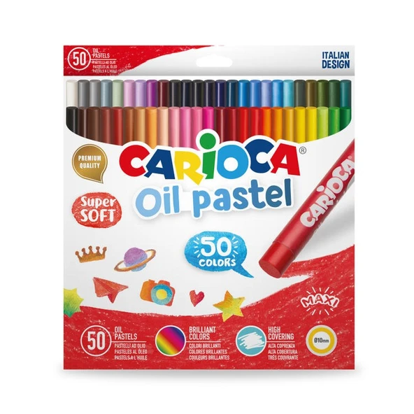 Carioca Yağlı Pastel Boya Maxi Paket 50 Renk ürün görseli 1