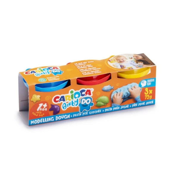 Carioca Baby Do Bebek Oyun Hamuru 3 Renk x 75 gr 1+ Yaş ürün görseli 1