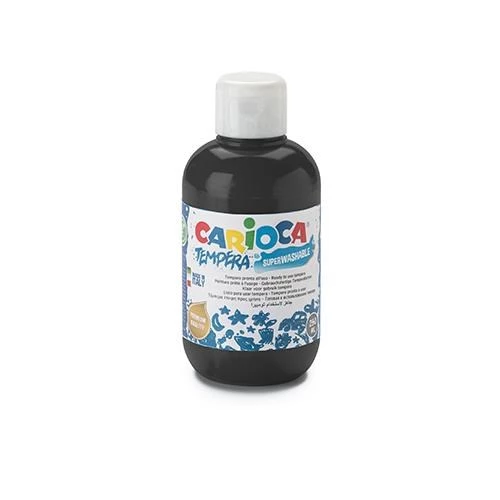 Carioca Tempera Yıkanabilir Poster Boya 250 ml. SİYAH ürün görseli 1