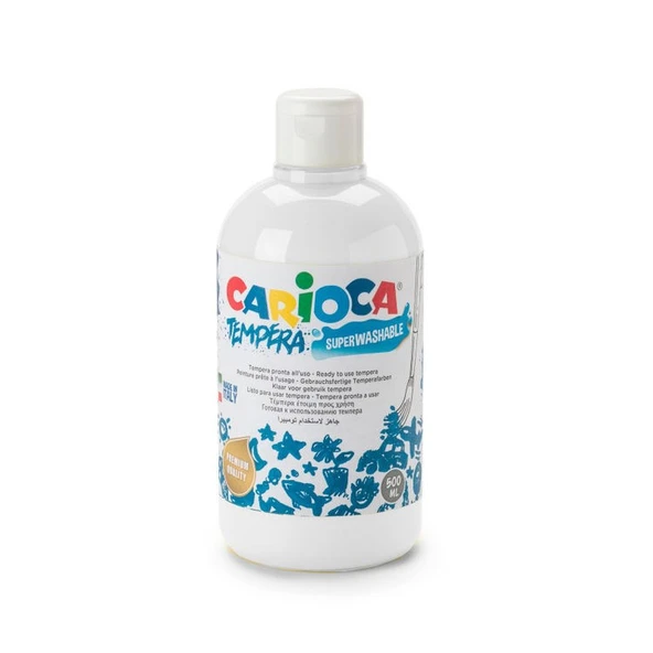 Carioca Tempera Yıkanabilir Poster Boya 500 ml. BEYAZ ürün görseli 1