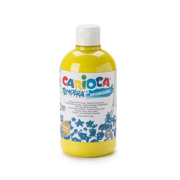 Carioca Tempera Yıkanabilir Poster Boya 500 ml. SARI ürün görseli 1