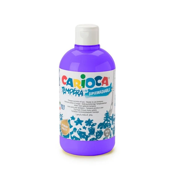 Carioca Tempera Yıkanabilir Poster Boya 500 ml. MOR ürün görseli 1