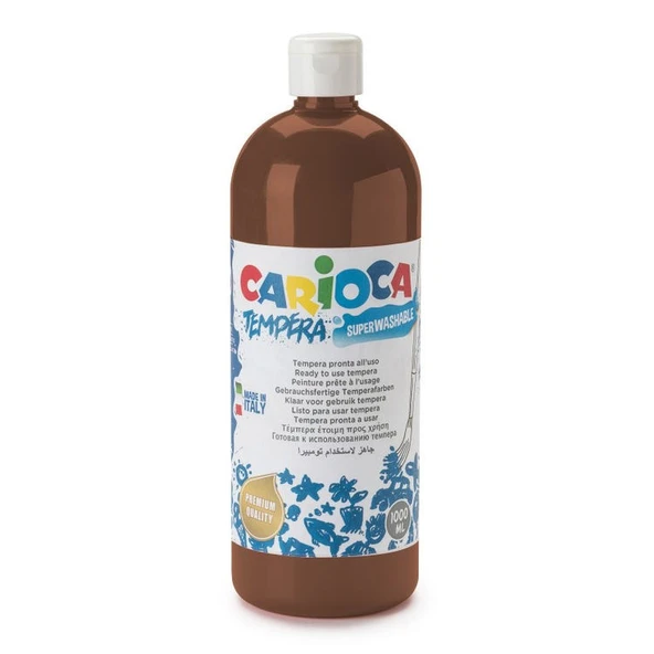 Carioca Tempera Yıkanabilir Poster Boya 1000 ml. KAHVERENGİ ürün görseli 1