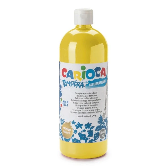 Carioca Tempera Yıkanabilir Poster Boya 1000 ml. SARI ürün görseli 1