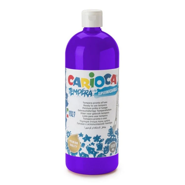 Carioca Tempera Yıkanabilir Poster Boya 1000 ml. MOR ürün görseli 1