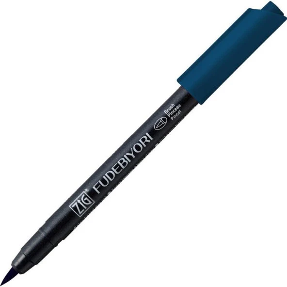 Zig Fudebiyori Brush Pen Fırça Uçlu Kalem 38 PEACOCK BLUE ürün görseli 1