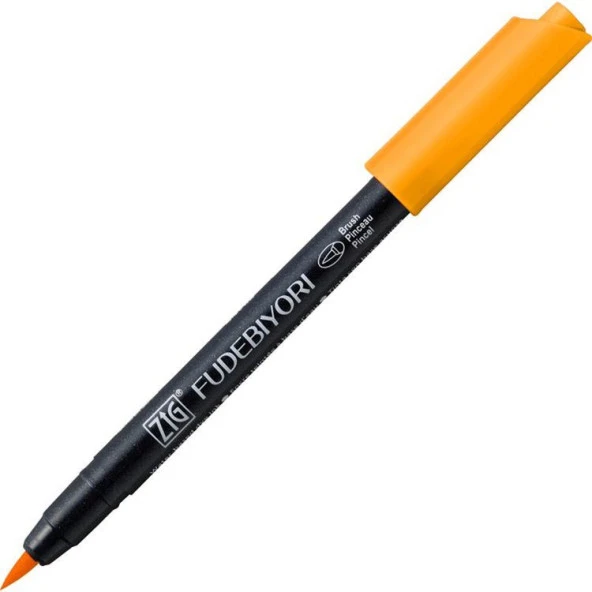 Zig Fudebiyori Brush Pen Fırça Uçlu Kalem 52 BRIGHT YELLOW ürün görseli 1