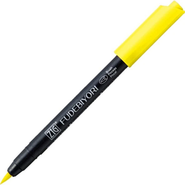 Zig Fudebiyori Brush Pen Fırça Uçlu Kalem 51 LEMON YELLOW ürün görseli 1