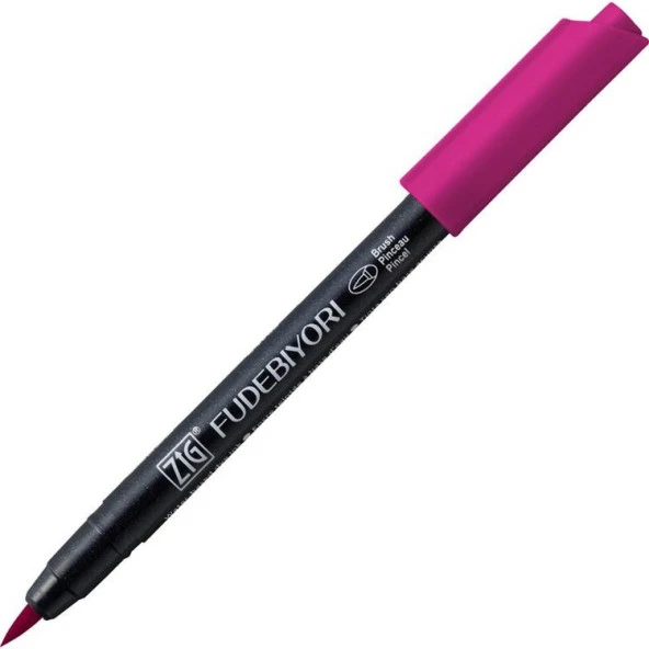 Zig Fudebiyori Brush Pen Fırça Uçlu Kalem 27 DARK PINK ürün görseli 1