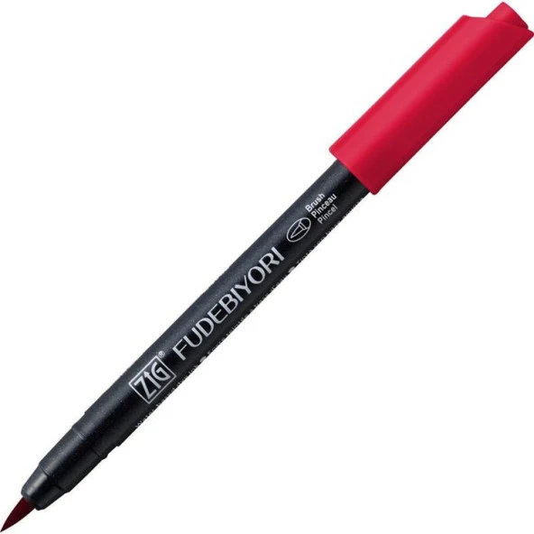 Zig Fudebiyori Brush Pen Fırça Uçlu Kalem 24 WINE RED ürün görseli 1