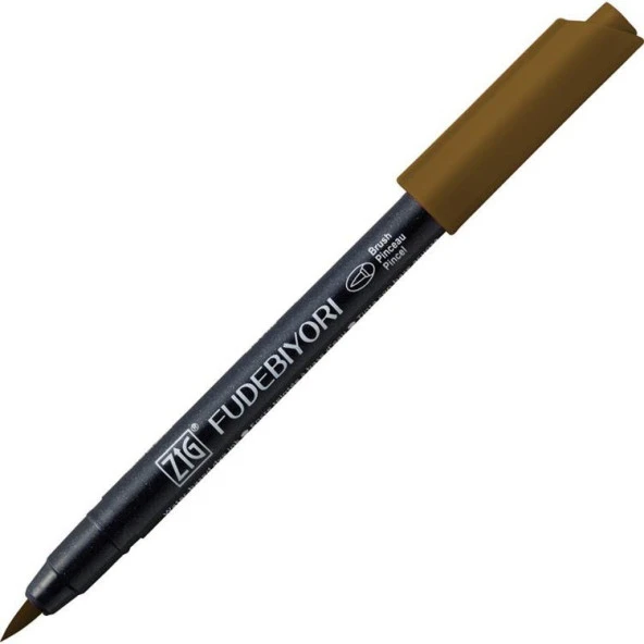Zig Fudebiyori Brush Pen Fırça Uçlu Kalem 65 MID BROWN ürün görseli 1