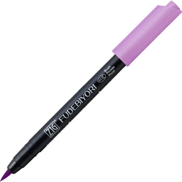 Zig Fudebiyori Brush Pen Fırça Uçlu Kalem 81 LIGHT VIOLET ürün görseli 1