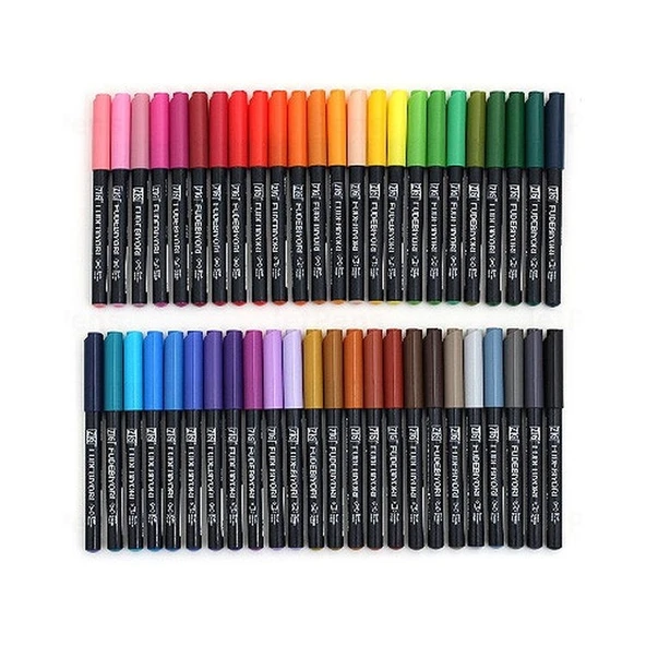 Zig Fudebiyori Brush Pen Fırça Uçlu Kalem 48 RENK SET ürün görseli 1