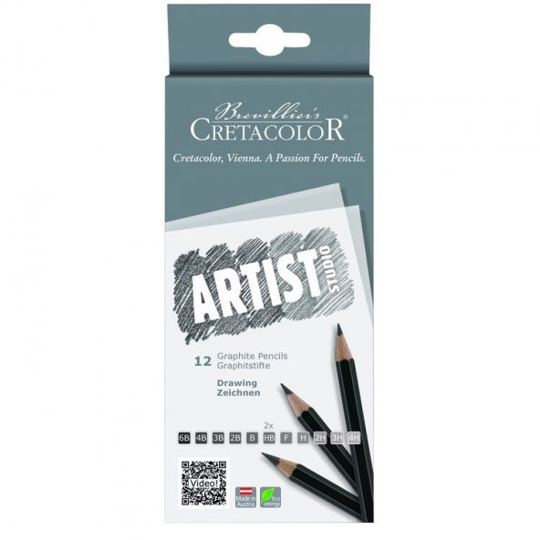 Cretacolor Artist Studio Graphite Dereceli Kalem Seti 12li (141 12) ürün görseli 1