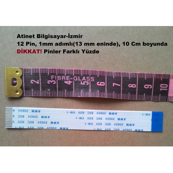 Awm 20624 80C 60V Vw-1 Flex Kablo 12 Pin  10Cm 12-1-10B ürün görseli 1