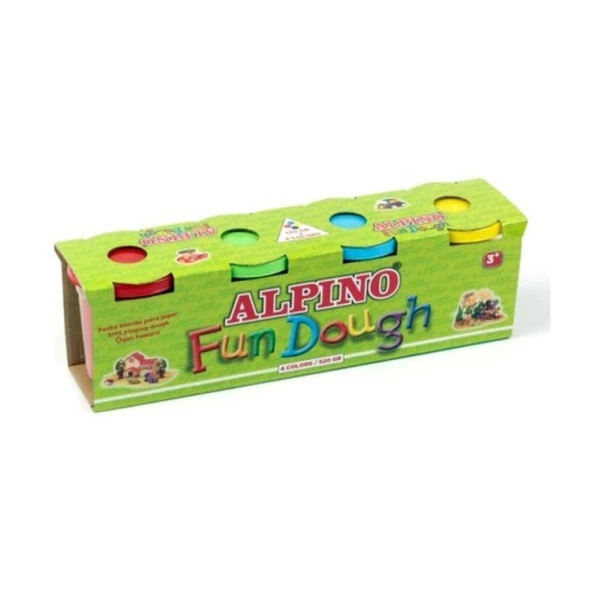Alpino Fosforlu Oyun Hamuru 4 Renk x 100 gr. ürün görseli 1