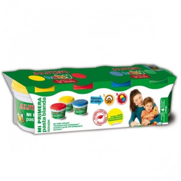 Alpino Oyun Hamuru 4 Renk x 130 gr. ürün görseli 1