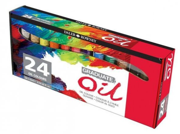 Daler Rowney Graduate Oil Yağlı Boya Seti 24 Renk x 22 ml. ürün görseli 1