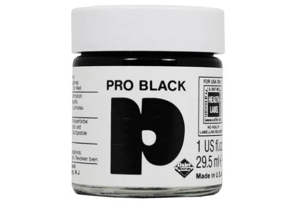 Daler Rowney Pro Black Opak Siyah Mürekkep 29.5 ml. ürün görseli 1