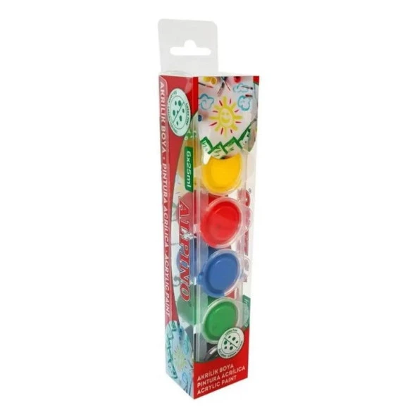 Alpino Akrilik Boya 6 Renk x 25 ml ürün görseli 1