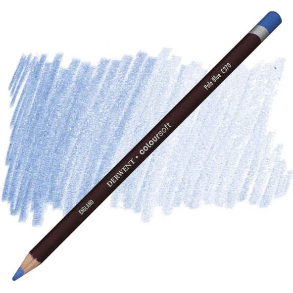 Derwent Coloursoft Pencil Yumuşak Kuruboya Kalemi C370 Pale Blue ürün görseli 1