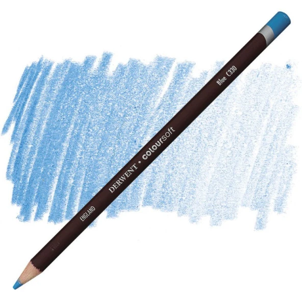 Derwent Coloursoft Pencil Yumuşak Kuruboya Kalemi C330 Blue ürün görseli 1